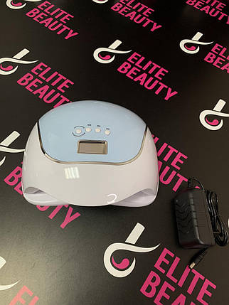 Лампа для манікюру BQ-V5, 120 Вт голуба, фото 1