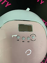 Лампа для манікюру BQ-V5, 120 Вт голуба, фото 3