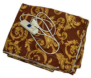 Електропростирадло односпальне, 80х150см, TRIO коричневе, бавовна, 02102