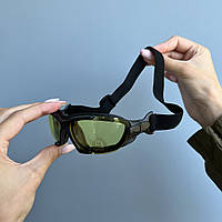 Тактические очки co сменными линзами на резинке, очки для военных, очки для стрельбы, антиблик очки