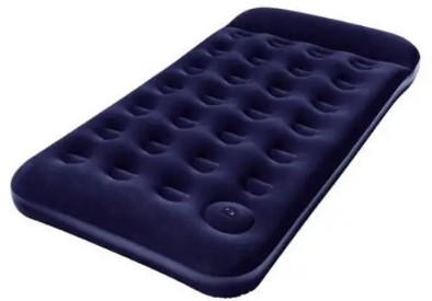 Одноместный надувной матрас для сна с встроенным ножным насосом и подушкой 188х99 см Bestway бытовой из ПВХ - фото 9 - id-p1671506033