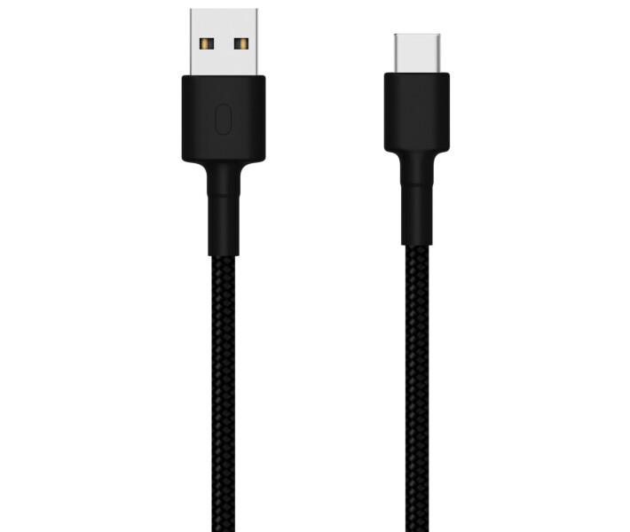 Кабель Xiaomi USB Type-C Braided 1m Black, фото 1