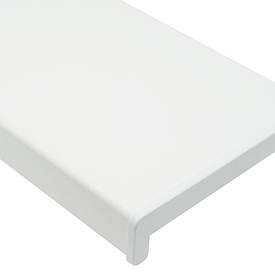 Пластиковий підвіконник Ріф (Rif) білий мат 150