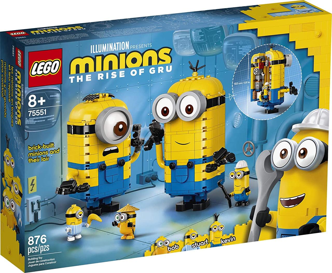 LEGO Minions Фігурки міньонів і їхній дім 75551
