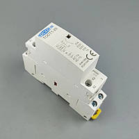 Модульний контактор Tomzn 25А 1NO 1NC 220V на Din-рейку. Реле напруги. Нормально Відкритий і Нормально Закритий контакти