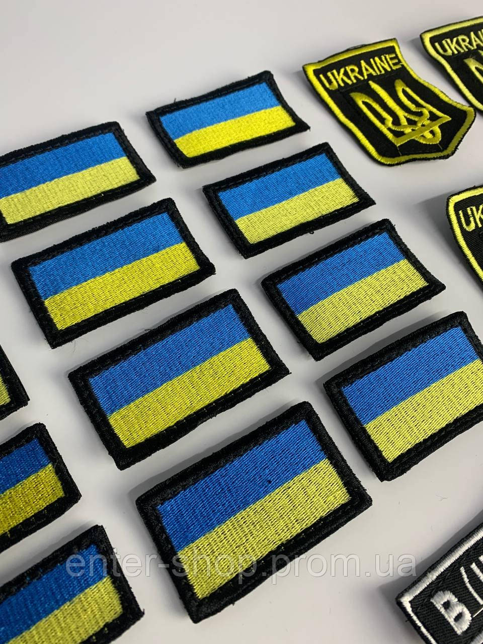 Купить Шеврон флаг Украины на липучке на выбор 5*3 см и 7*4 см/ Шеврон ...