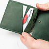Міні гаманець шкіряний з гравіюванням ручної роботи 10,2x10x1,5 см, фото 7