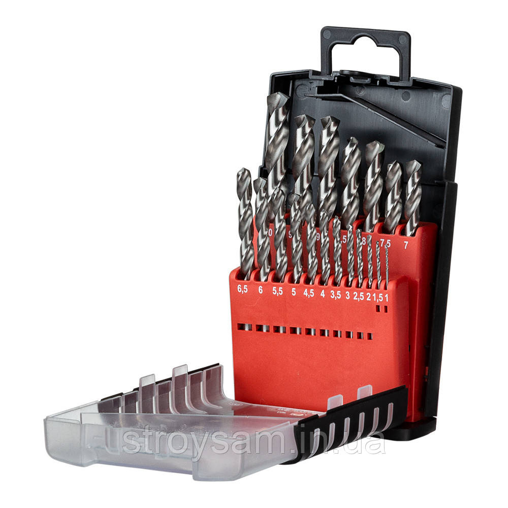 Свердла, свердла для металу 1 - 10 мм Ultra Тайвань 19 шт., фото 1