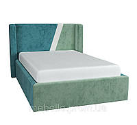 Дитяче ліжко для підлітків MeBelle MALFIE 160х190 двоспальне, різні кольори, зелений велюр
