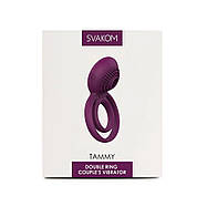 Подвійне ерекційне кільце з вібрацією Svakom Tammy Violet, фото 2