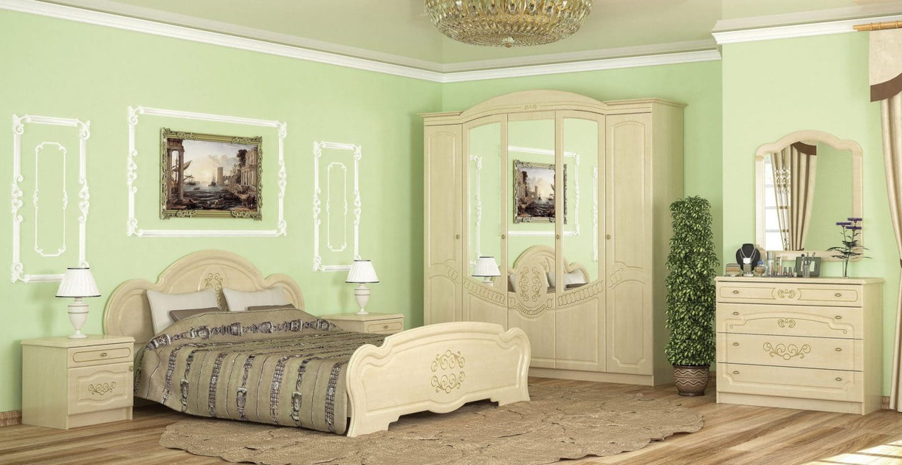 Спальня "Бароко" Береза, 5Дв