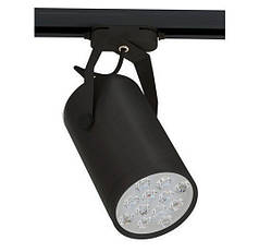 Світлодіодний трековий світильник 12W чорний