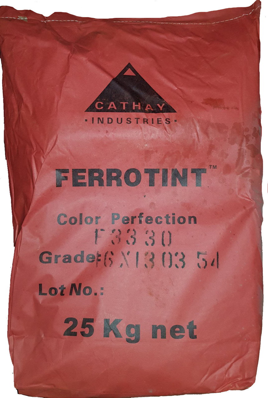 Пігмент вишневий залізоокисний FERROTINT F 3330 бордовий Cathay Pigments Group сухий Китай 25 кг