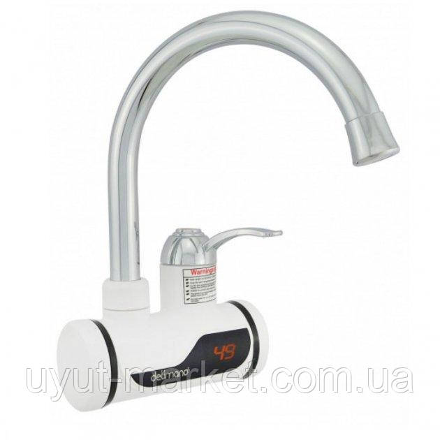 Миттєвий проточний водонагрівач з LCD дисплеєм 3000Вт Water Heater Delimano, вертикальний, фото 1