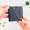 Міні гаманець шкіряний з гравіюванням ручної роботи 10,2x10x1,5 см, фото 3