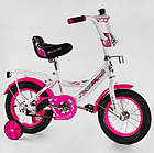 Двоколісний велосипед Corso MAXXPRO-N12-5 діаметр коліс 12" обладнаний страхувальними колесами, ножне гальмо, фото 3