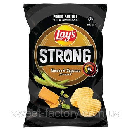 Чипсы Lays Strong Cheese Cayenne Сыр острый перец 130g: продажа, цена в ...