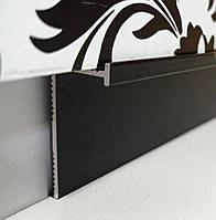 Чорний алюмінієвий прихований плінтус з LED-підсвічуванням BEST DEAL 7/70 LED чорний матовий 70 мм, довжина 2,5 м