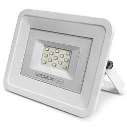 LED ліхтар прожектор вуличний VIDEX VL-Fe105W-12V 10W 5000K 12V Сірий