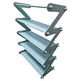 Полиця для взуття органайзер компактний стійка складна Shoe Rack YH 8802-5 зберігання речей та взуття, фото 7