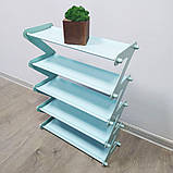 Полиця для взуття органайзер компактний стійка складна Shoe Rack YH 8802-5 зберігання речей та взуття, фото 9
