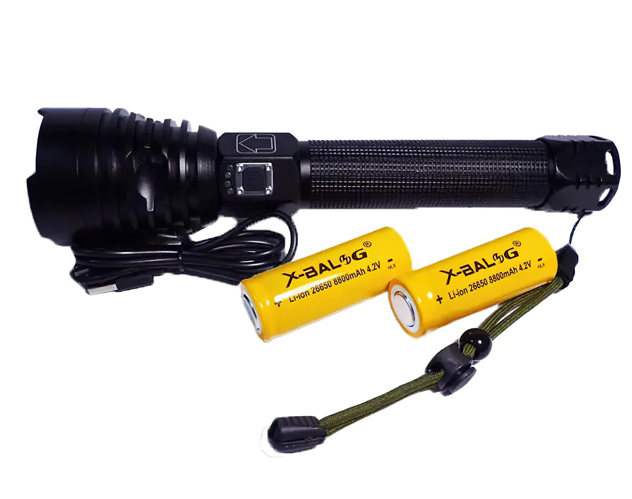 Мощный светодиодный фонарик X-Balog 601 P90, ручной led фонарь для кемпинга | тактичний ліхтар (TO) - фото 4 - id-p1671656805