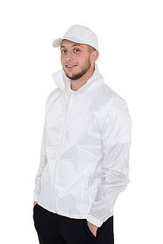 Промо куртка вітровка під сублімацію чоловіча колір білий