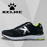 Мужские кроссовки Kelme (Испания) черные сетка на шнурках летние деми весна/лето 46949.26CUSHION