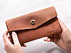 Іменний жіночий шкіряний гаманець із гравіюванням на замовлення Crazy Horse, фото 2