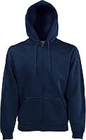 Худі Fruit of the Loom Classic Hooded Sweat Zip (Глубокий Темно-Синий M)