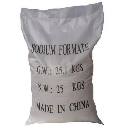 Протиморозна добавка Форміат натрію Китай сухий мішок 25 кг, фото 2