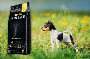 Fitmin For Life Adult Mini, 15 кг. Ронораціонний корм для дорослих собак малих порід 011339, фото 3