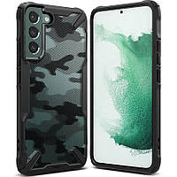 Противоударный чехол Ringke Fusion X Camo Black для Samsung S22+