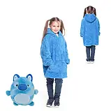 Подушка товстововка плед з рукавами Hugle Pets Hodie худі м'яке затишне для дітей 2 в 1, фото 6