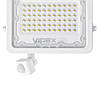 LED ліхтар прожектор вуличний з датчиком руху та освітлення VIDEX F2e 30W 5000K Сірий, фото 2