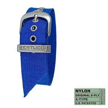 Ремінець нейлоновий bertucci #81 - Azzurri Blue w/ silvertone hardware, 7/8" - 22 mm size for A-2, A-3, A-6 & B-1 Cases Original M