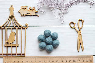 Вовняні кульки 1,5см №5 лохина