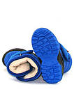 Дитячі зимові чоботи на овчині для хлопчика Olaf Alisa Line синій розміри 20-25, фото 3