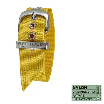 Ремінець нейлоновий bertucci #82 - Modena Giallo Yellow w/ silvertone hardware, 7/8" - 22 mm size for A-2, A-3, A-6 & B-1 Cases Or
