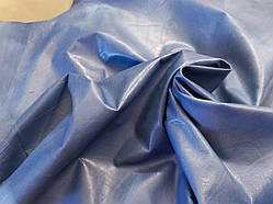 Рукавична  шкіра для ляльок. №36 Тонка. Відтінок синього.