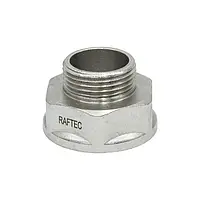 Перехідник 15Вх 8Н (1/2"В-1/4"Н) нікель RAFTEC (P01001)