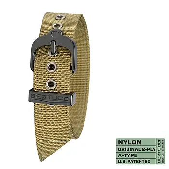 Ремінець нейлоновий bertucci #2B - Olive w/ black hardware, 3/4" - 19 mm size for A-1 & C-1 Cases