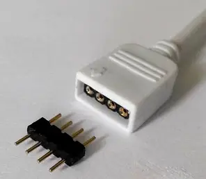 Конектор Biom для LED стрічки 12В, 4pin+4pin з'єднувач (RGB) №10 SC-10-SWC-4 567, фото 2