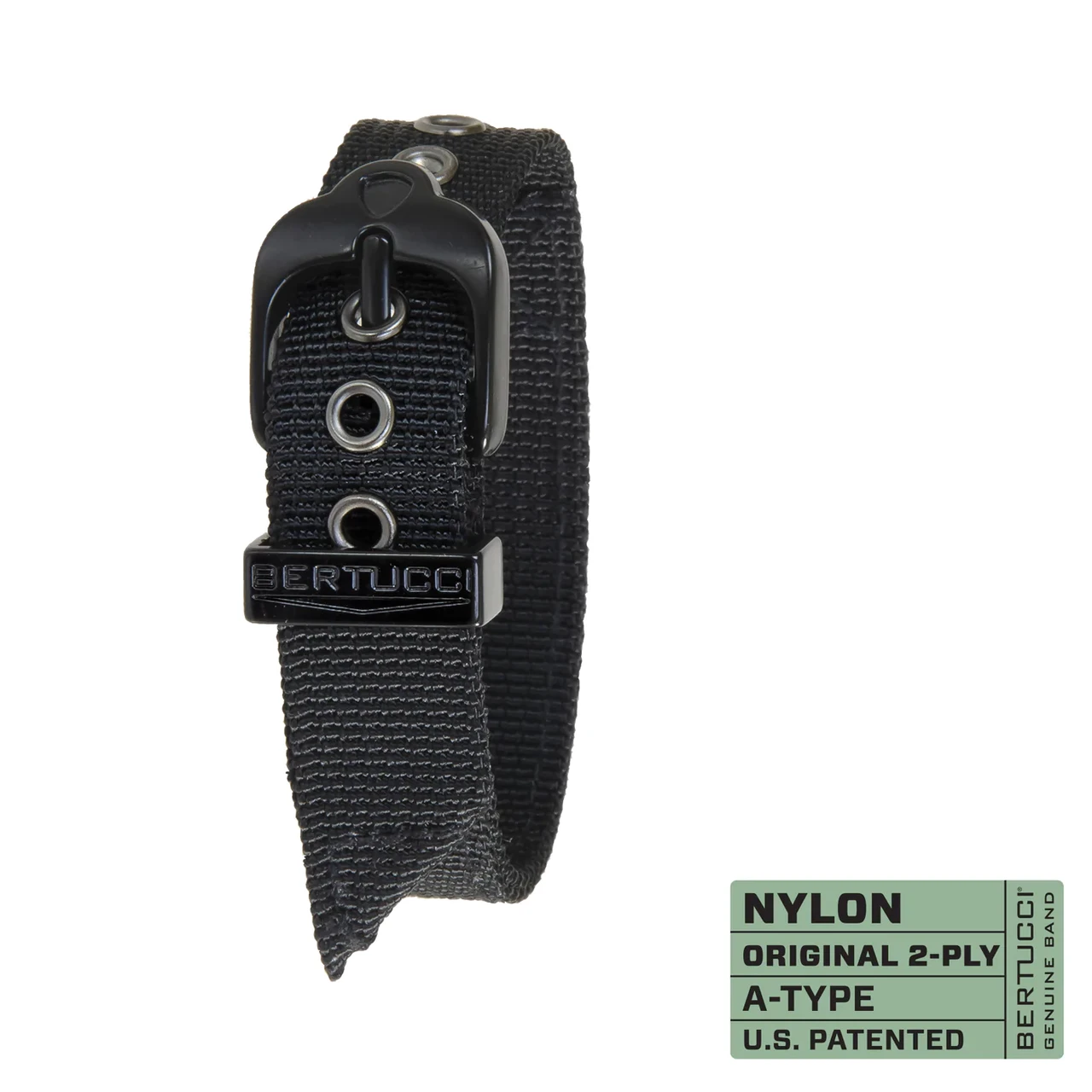 Ремінець нейлоновий bertucci #48SB - Black SHORT, 5/8" - 17 mm for M-1 & M-2 cases., фото 1