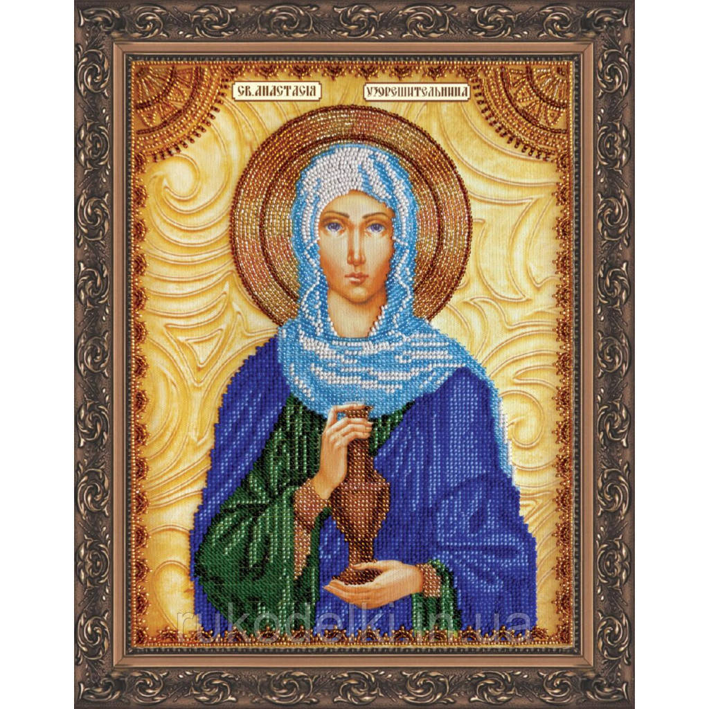 Святая Анастасия Набор для вышивки бисером иконы Абрис Арт AA-029 - фото 1 - id-p1671724959