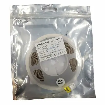 LED стрічка Rishang SMD2835 60шт/м 12W/ IP33 12V (3000K) RD0060TA-A 12110, фото 2