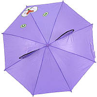 Детский зонтик с ушками COLOR-IT SY-15 трость, 60 см Мишка , World-of-Toys
