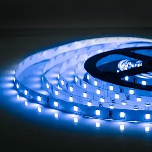 LED стрічка SMD2835 60шт/м 4.8W/m IP20 12V Синій 14475, фото 2