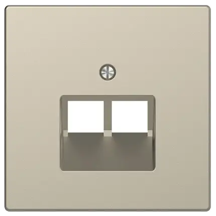 Центральна панель D-Life для 2*RJ45 «Сахара» MTN4522-6033, фото 1