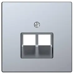 Центральна панель D-Life для 2*RJ45 «Нержавіюча сталь» MTN4522-6036